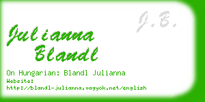 julianna blandl business card